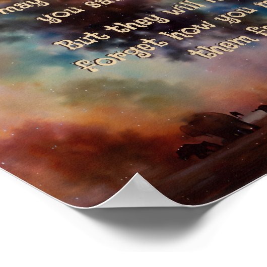 Elefantenposter Poster (Ecke)