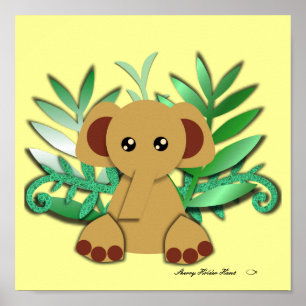 Elefantenposter Poster