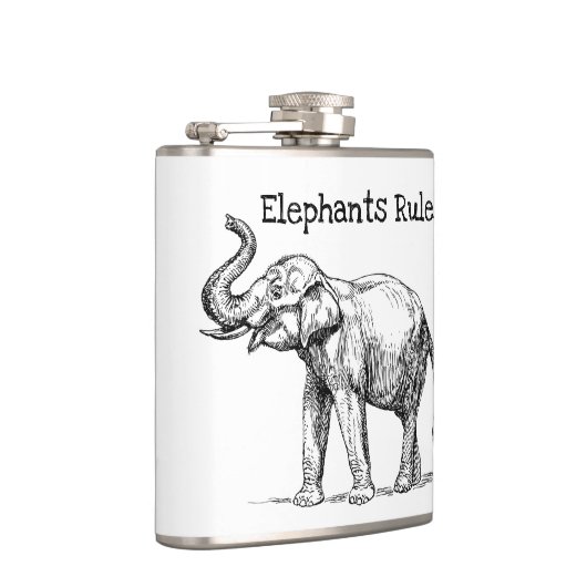 Elefantenregel Flachmann (Rechts)