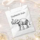 Elefantenregel Geschenktütchen (Ausgeschnitten)