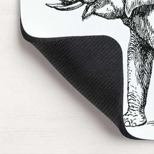 Elefantenregel Mousepad (Ecke)