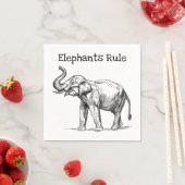 Elefantenregel Serviette (Beispiel)