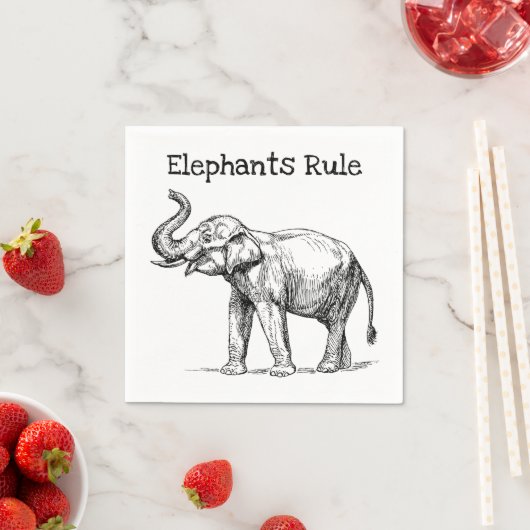 Elefantenregel Serviette (Beispiel)