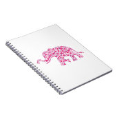 Elefantenrosa-Herz (1) Notizblock (Rechte Seite)