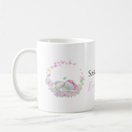 Elefantenrosa Schmetterlinge Kaffee Tasse