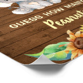 Elefantenrustikale Sonnenblumen schätzen wie viele Poster (Ecke)