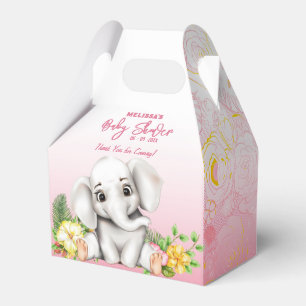 Elefantensafari-Baby-Party Geschenkschachtel