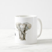 Elefantensafari-Tier   Kaffeetasse (VorderseiteRechts)