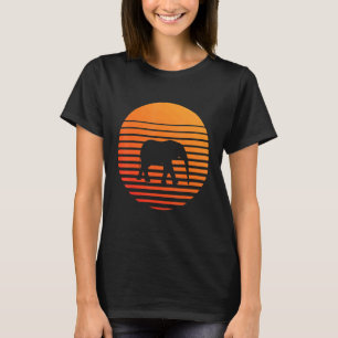 Elefantenschatten-Silhouette vor einer Sonne T-Shirt