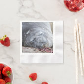 Elefantenschlafen Siegel Serviette (Beispiel)