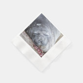 Elefantenschlafen Siegel Serviette (Ecke)