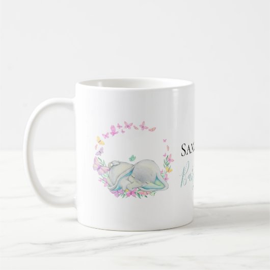 Elefantenschmetterlinge Tasse (Links)