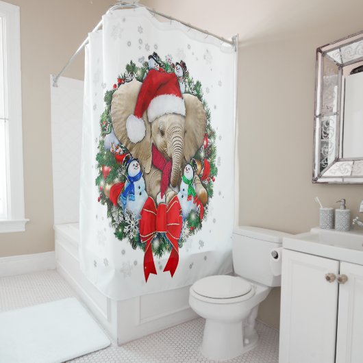 Elefantenschmuck Duschvorhang (Beispiel)
