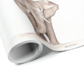 Elefantenschmuck Geschenkpapier (Rolleneckpunkt)