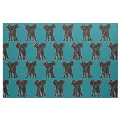 Elefantenschwarz - Farbhintergrund Stoff (Fat Quarter (45,7 x 55,9 cm))