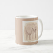 Elefantenskizzenkunst Kaffeetasse (VorderseiteRechts)