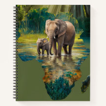 Elefantenspaziergang durch afrikanische Gewässer