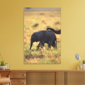 Elefantenstamm , der Nachkommen berühren soll , Ke Leinwanddruck (Insitu (Wohnzimmer))