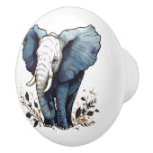 Elefantenstriche durch den Unterpinsel Keramikknauf (Rechts)