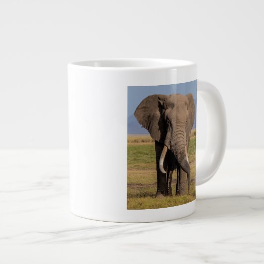 Elefantensuche Jumbo-Tasse (Vorderseite Rechts)
