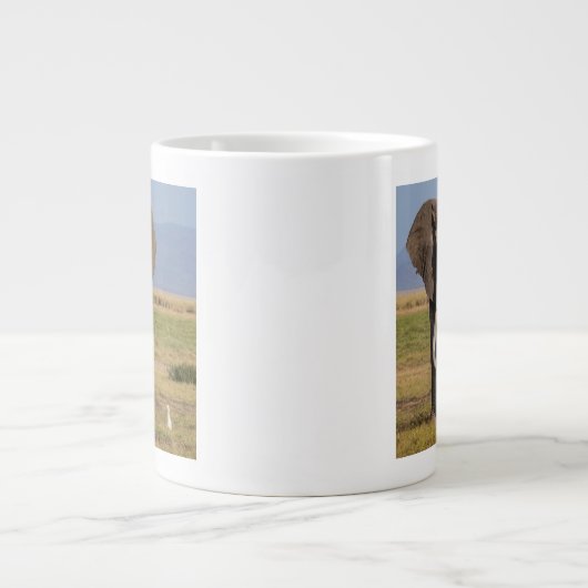 Elefantensuche Jumbo-Tasse (Vorderseite)