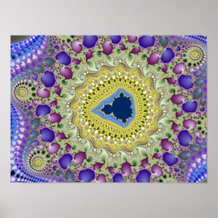 Elefantental Mandelbrot-Fraktal Poster