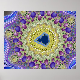 Elefantental Mandelbrot-Fraktal Poster