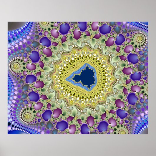 Elefantental Mandelbrot-Fraktal Poster (Vorne)
