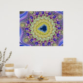 Elefantental Mandelbrot-Fraktal Poster (Küche)