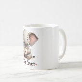 Elefantentasse für Kaffeeliebhaber Kaffeetasse (VorderseiteRechts)