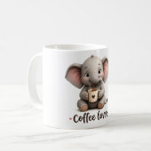 Elefantentasse für Kaffeeliebhaber Kaffeetasse (Vorderseite Links)