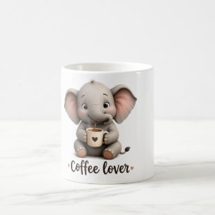 Elefantentasse für Kaffeeliebhaber Kaffeetasse