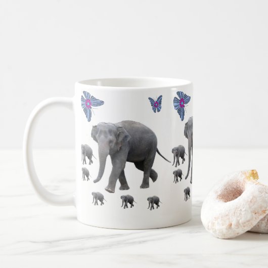 Elefantentasse Kaffeetasse (Mit Donut)