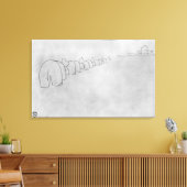 Elefantentheorie, 1896 leinwanddruck (Insitu (Wohnzimmer))