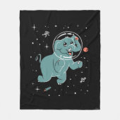 Elefantentiere im Weltraum Fleecedecke (Vorderseite)