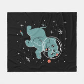 Elefantentiere im Weltraum Fleecedecke (Vorderseite (Horizontal))