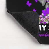 Elefantenüberdosis-Bewusstsein, das ich Lila für m Mousepad (Ecke)