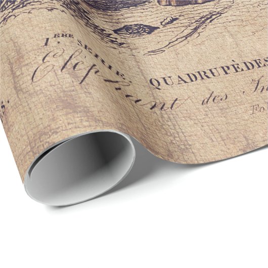 Elefantenumhüllung oder Dekoupage-Papier Geschenkpapier (Rolleneckpunkt)