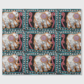 Elefantenumhüllungspapier Geschenkpapier (Flach)