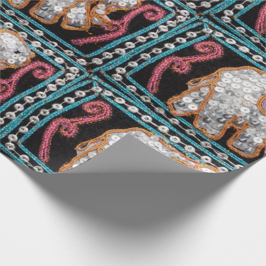 Elefantenumhüllungspapier Geschenkpapier (Ecke)