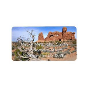 Elefantenumzug im Arches National Park Adressaufkleber