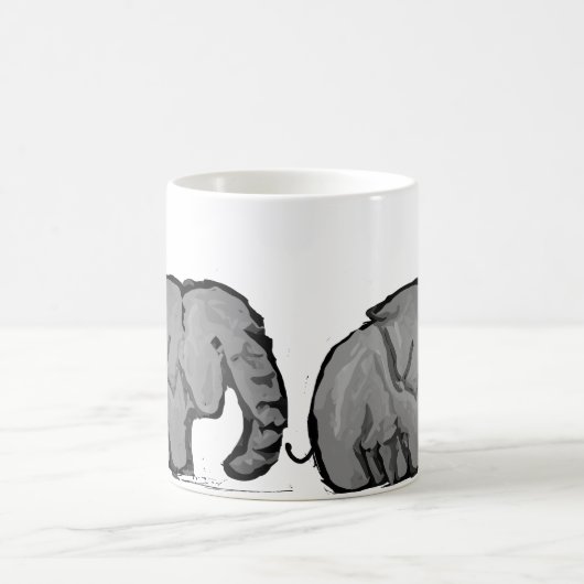 Elefantenumzug Kaffeetasse (Mittel)