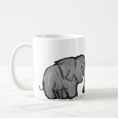 Elefantenumzug Kaffeetasse (Links)