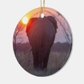 Elefantenverzierung Keramik Ornament (Links)