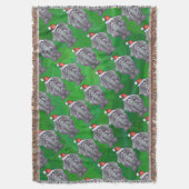 Elefantenweihnacht auf Grün Decke (Vorderseite Vertikal)