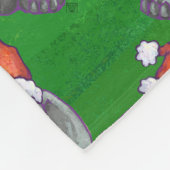 Elefantenweihnacht auf Grün Fleecedecke (Ecke)