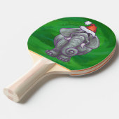Elefantenweihnacht auf Grün Tischtennis Schläger (Vorderseite)