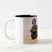 Elefantenwelt Zweifarbige Tasse (Links)
