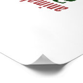 Elefantenwörterwolke Poster (Ecke)
