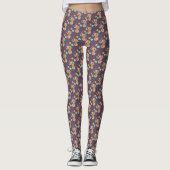 Elefantenzirkus Aquarellkunst Leggings (Vorderseite)
